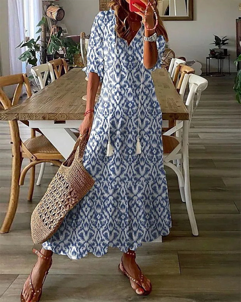 Elegantní boho splývavé šaty pro ženy