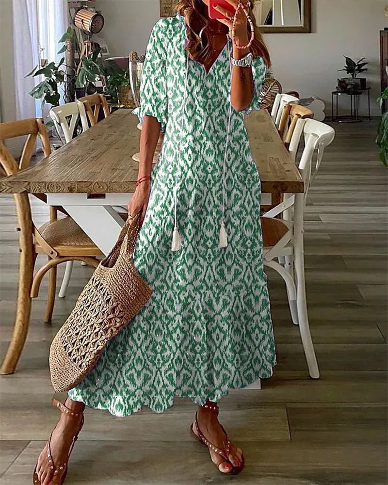 Elegantní boho splývavé šaty pro ženy