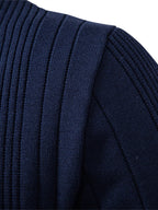 Set – jacquard polo pletené tričko a slim přiléhavé kalhoty