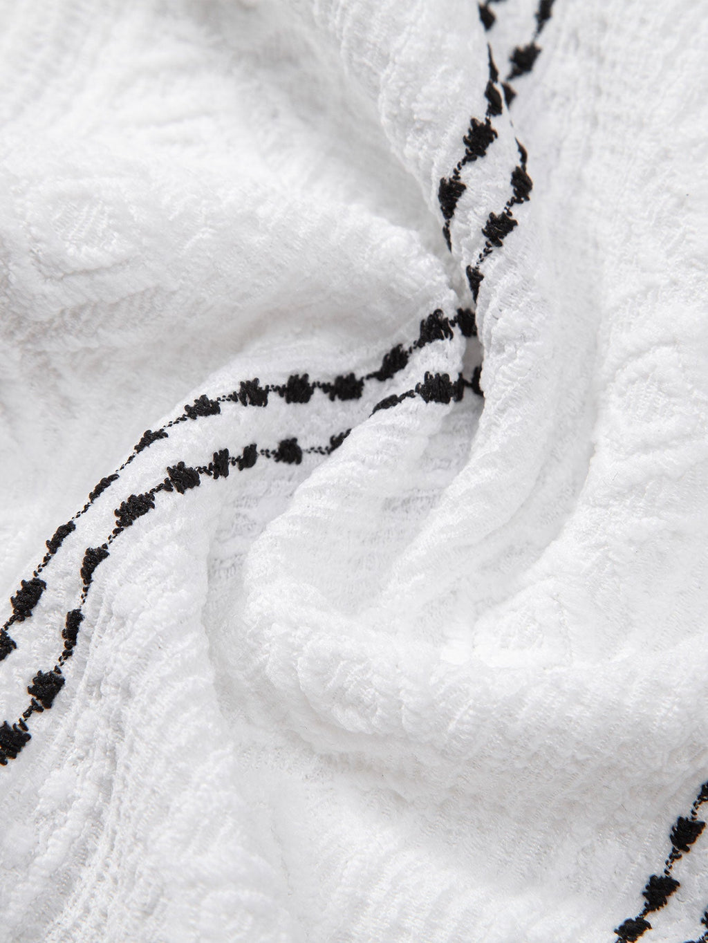 Set – pruhovaná jacquard košile a rovné kalhoty