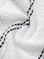 Set – pruhovaná jacquard košile a rovné kalhoty