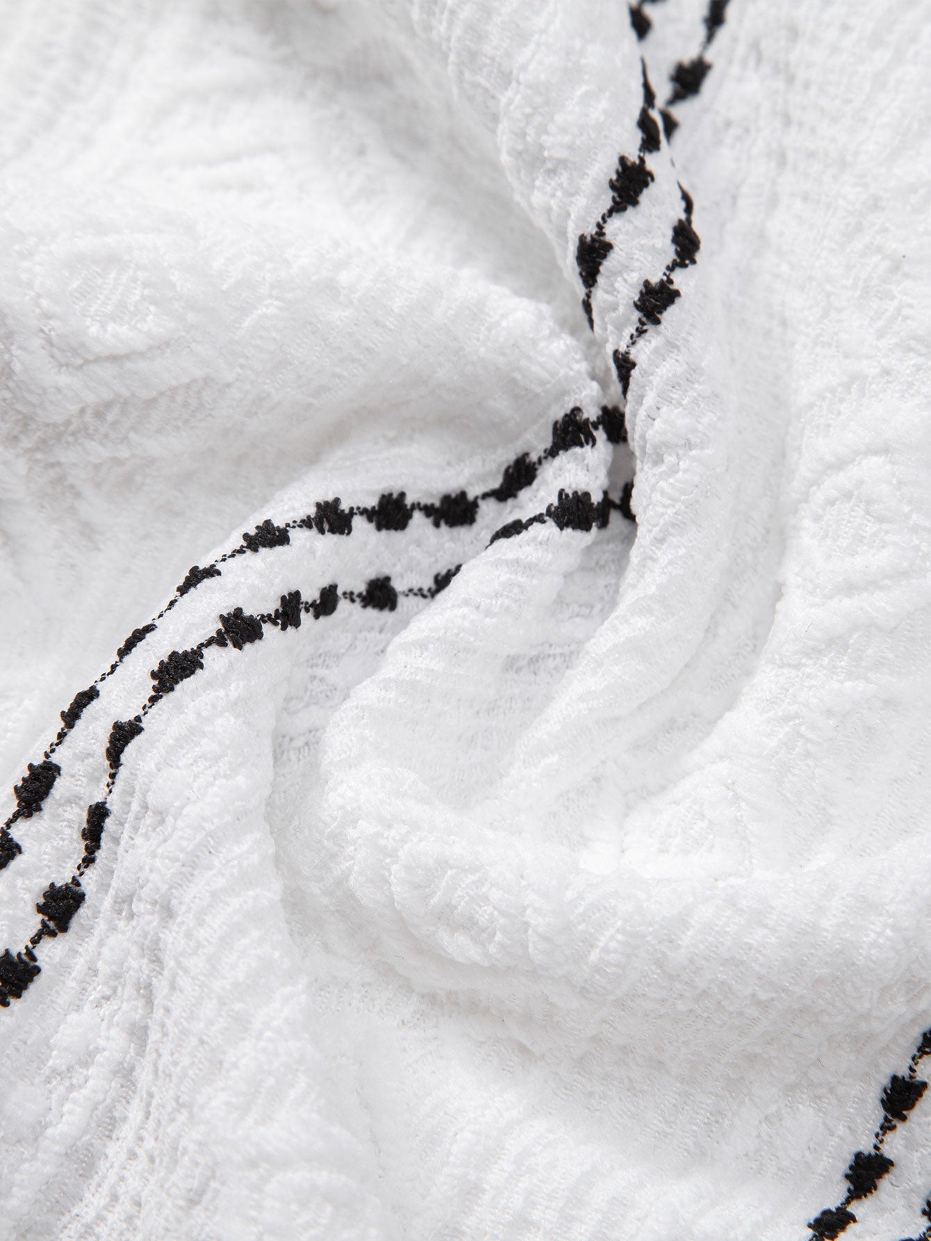 Set – pruhovaná jacquard košile a rovné kalhoty