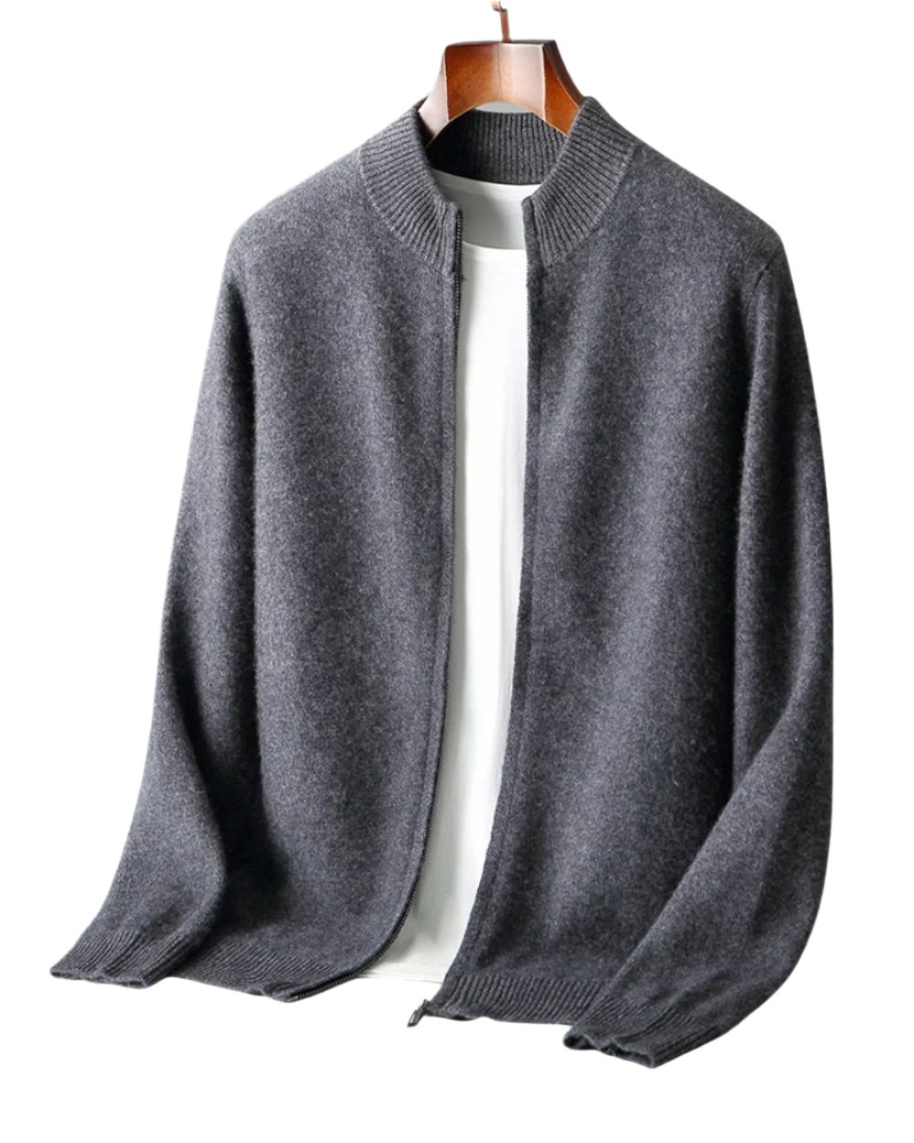Pánský merino vlněný kardigan – klasický styl