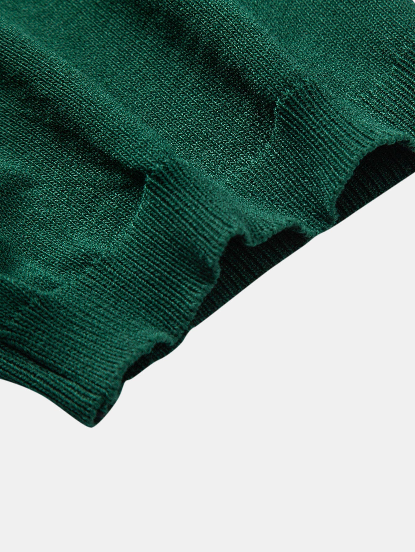 Set – pruhované jacquard polo pletené tričko a rovné kalhoty