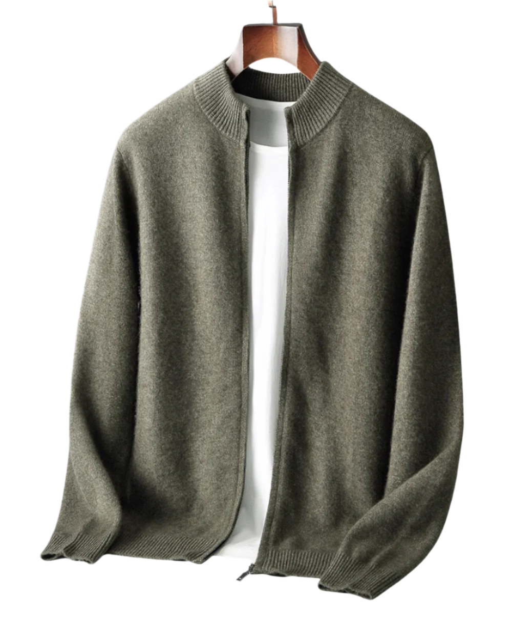 Pánský merino vlněný kardigan – klasický styl