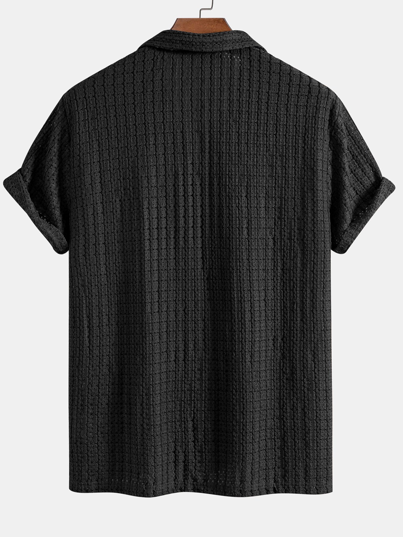 Set – kubánská jacquard košile a rovné zmačkané kalhoty