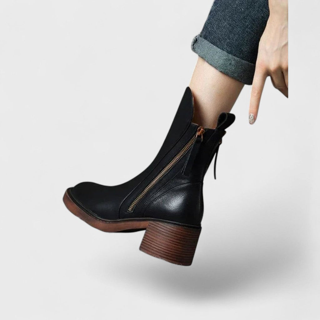 Kožené botky s kožíškem – elegantní a pohodlné