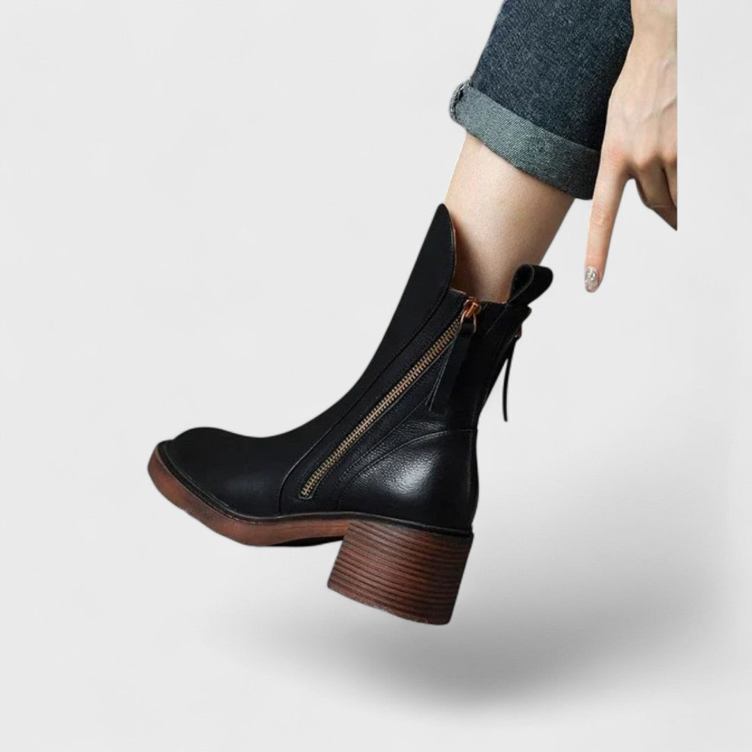 Kožené botky s kožíškem – elegantní a pohodlné