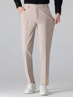 Set – pletené jacquard polo a slim tapered kalhoty