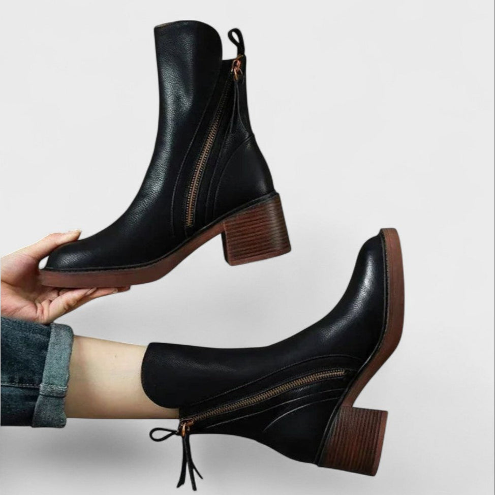 Kožené botky s kožíškem – elegantní a pohodlné