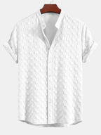 Set – košile a krátké kalhoty s kostkovaným jacquard vzorem