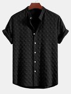 Set – košile a krátké kalhoty s kostkovaným jacquard vzorem
