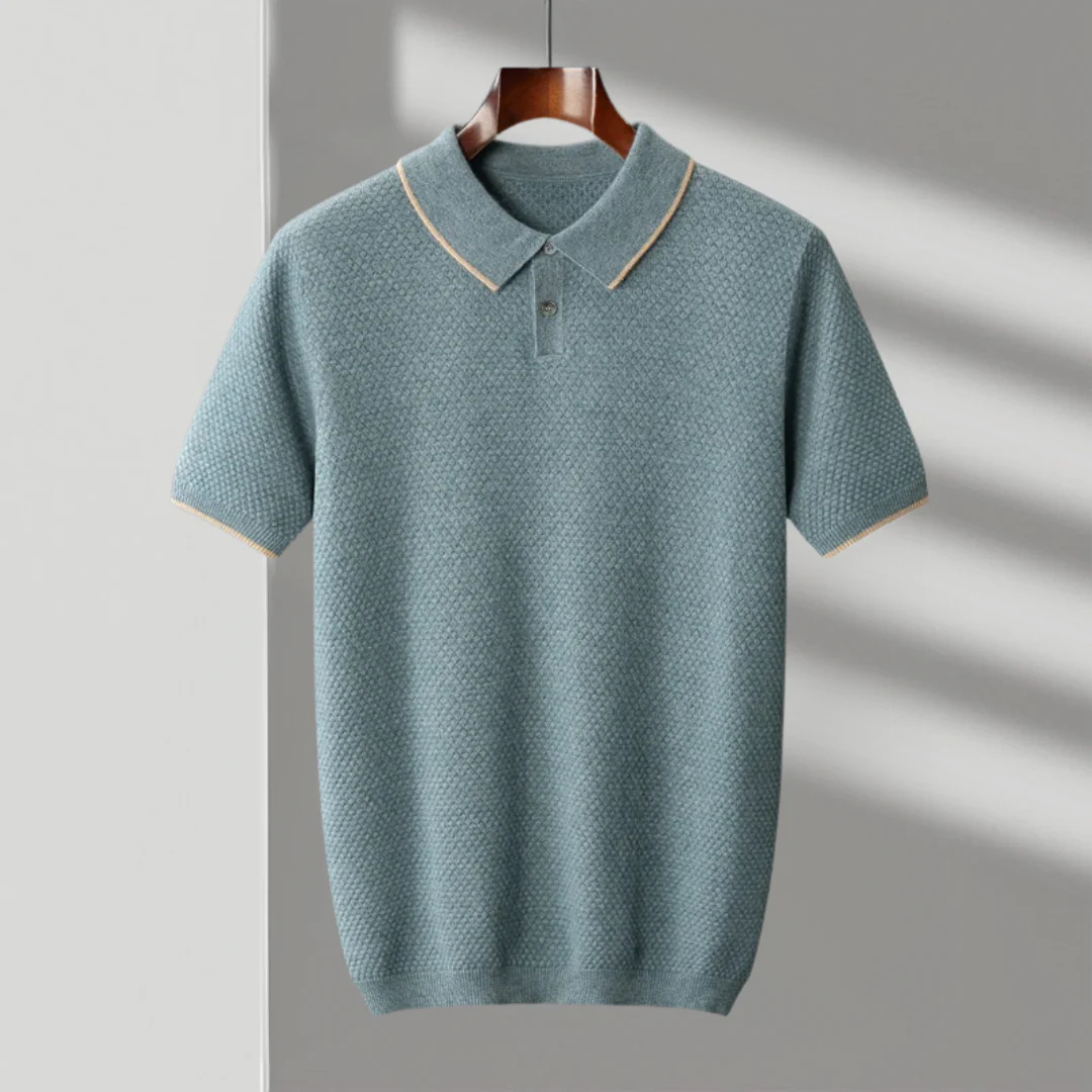 Pánské polo z kašmíru 100% prémiová kvalita