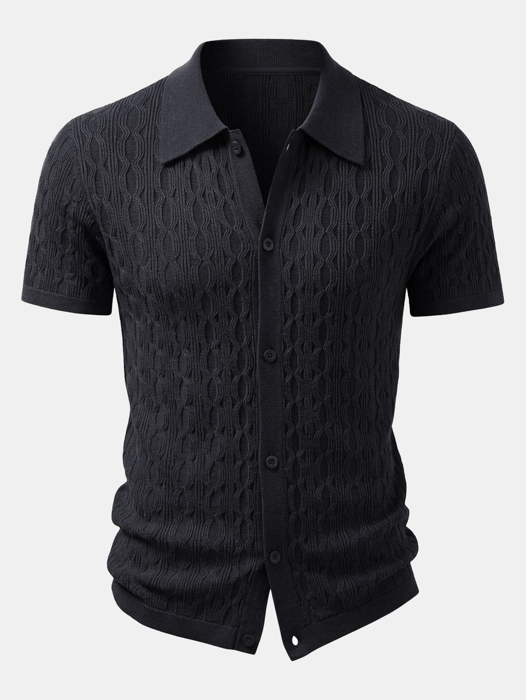 Set – jacquard košile a slim tapered kalhoty