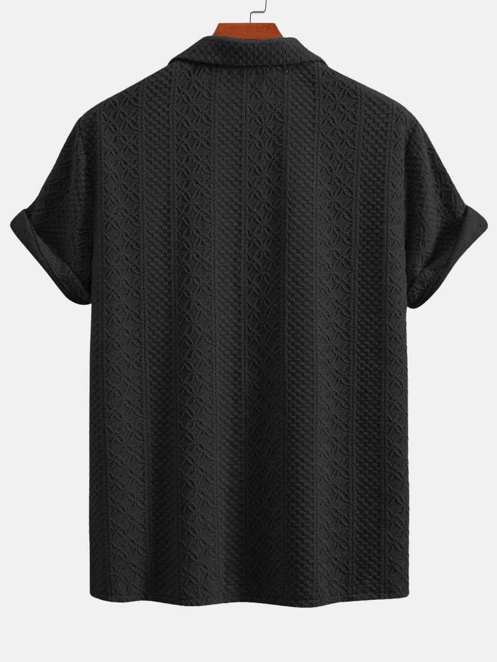 Set – kubánská jacquard košile s květinovým vzorem a rovné kalhoty