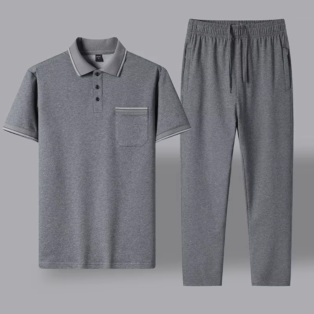 Elegantní dámský dvoudílný polo set