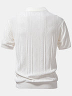 Set – jacquard polo svetr a slim tapered kalhoty