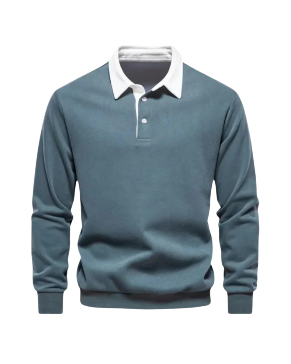 Casual polo svetr z jemného pletu