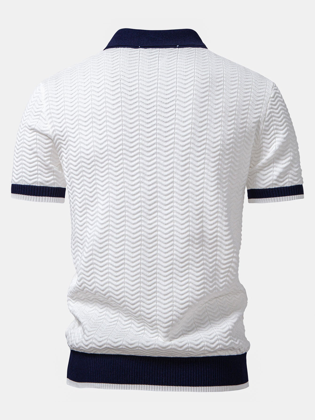 Set – V-výstřih polo svetr a rovné kalhoty