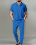 Elegantní dvoudílný set polo na zip