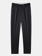 Set – pletené jacquard polo a slim tapered kalhoty