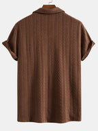 Set – kubánská jacquard košile a lněné kalhoty
