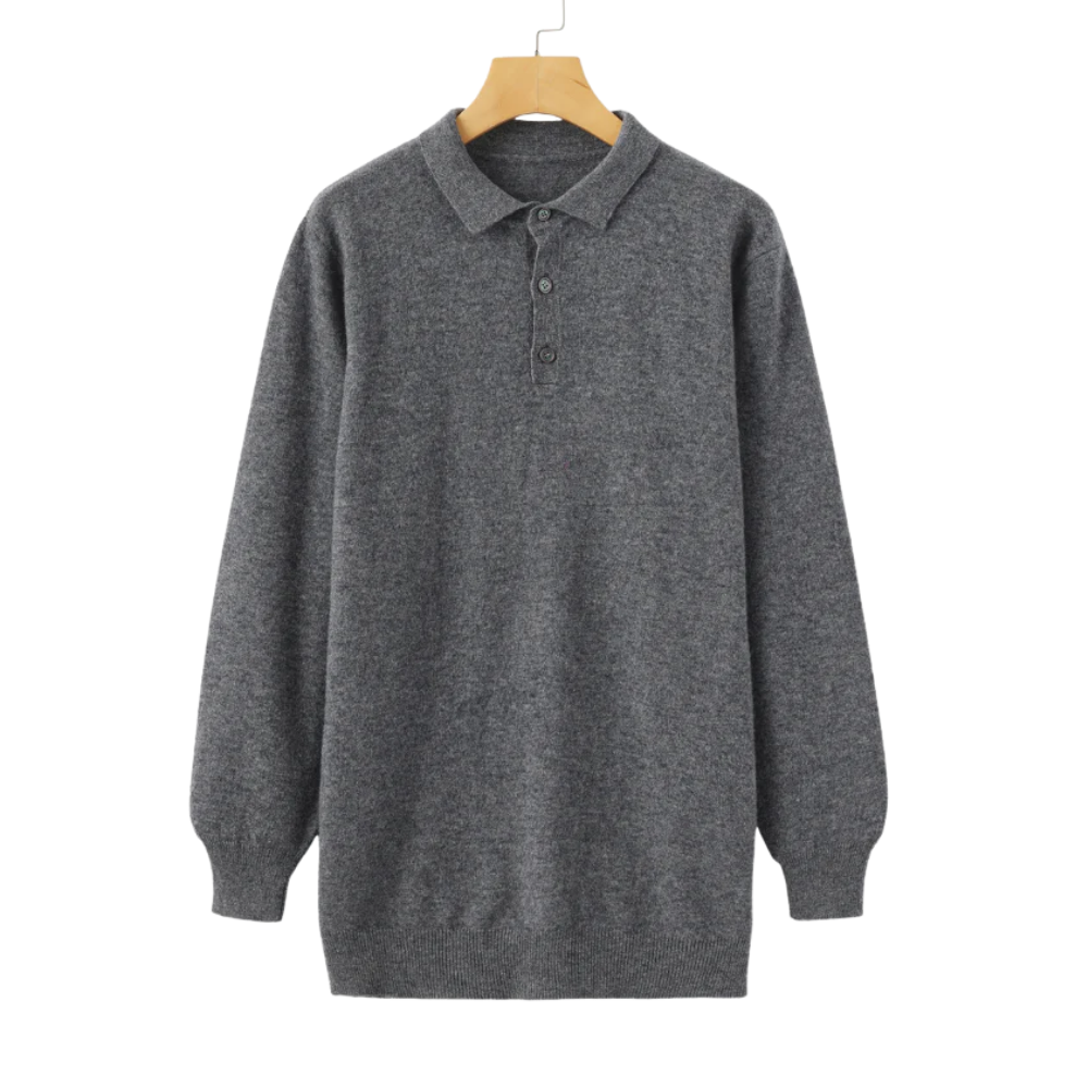 Pánské polo 100% kašmír – přiléhavý střih