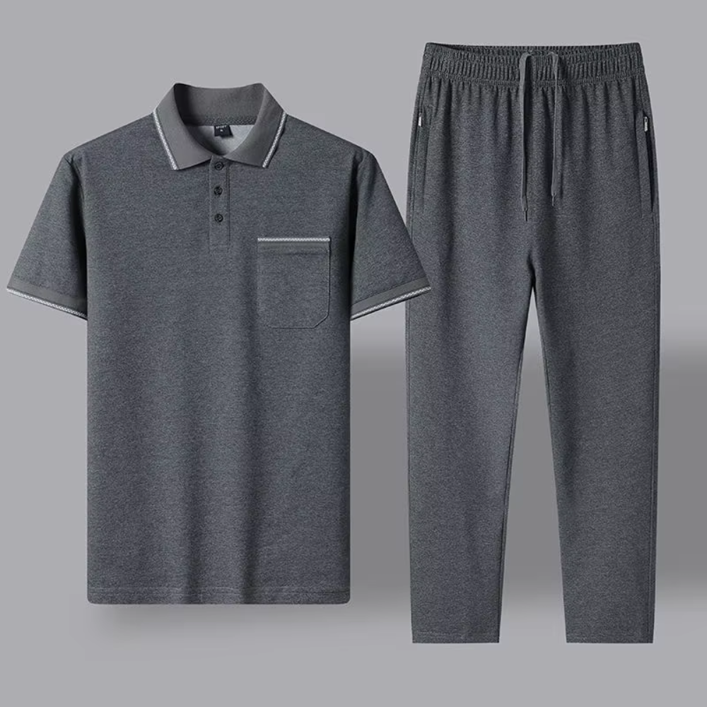 Elegantní dámský dvoudílný polo set