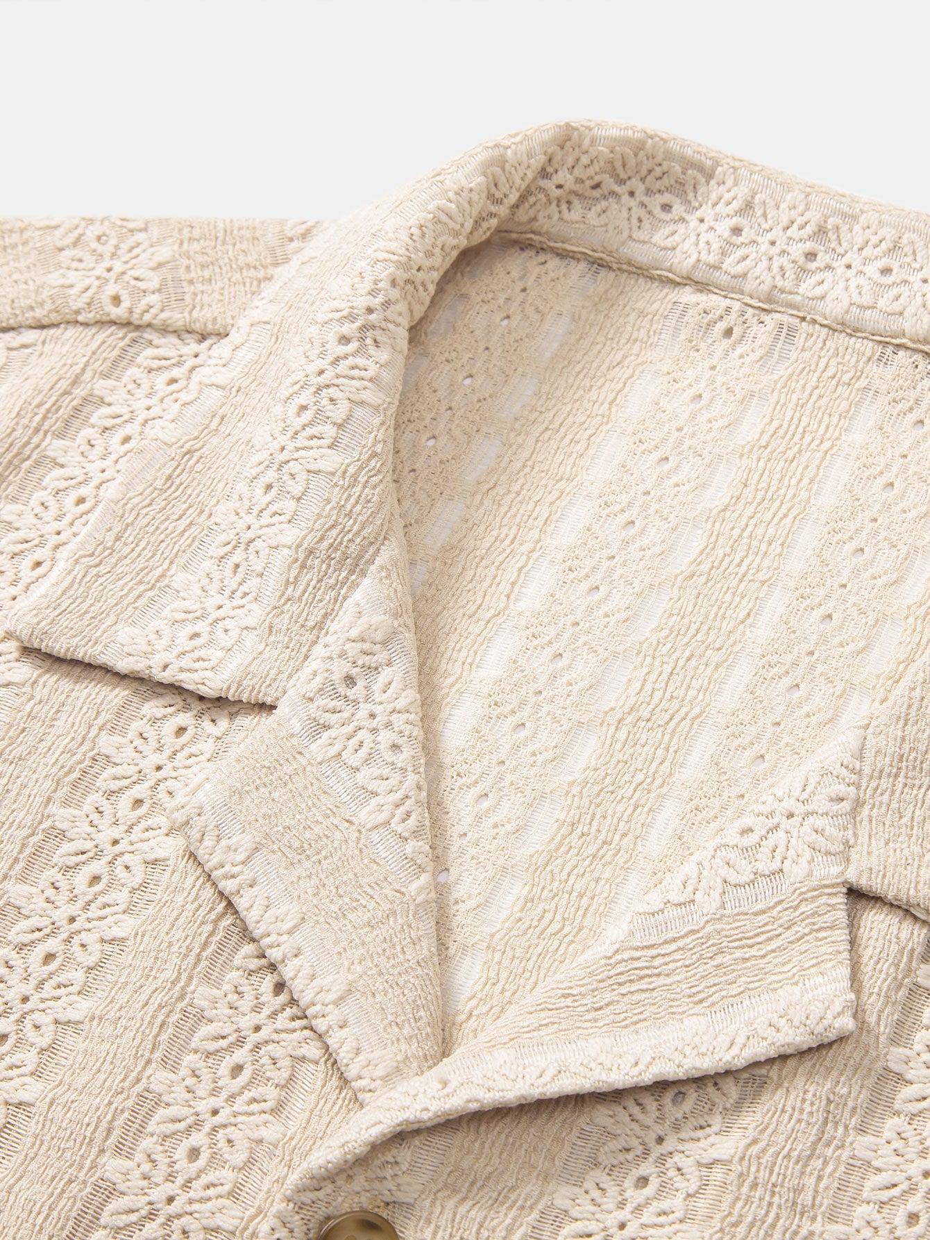 Set – kubánská jacquard košile s květinovým vzorem a rovné kalhoty