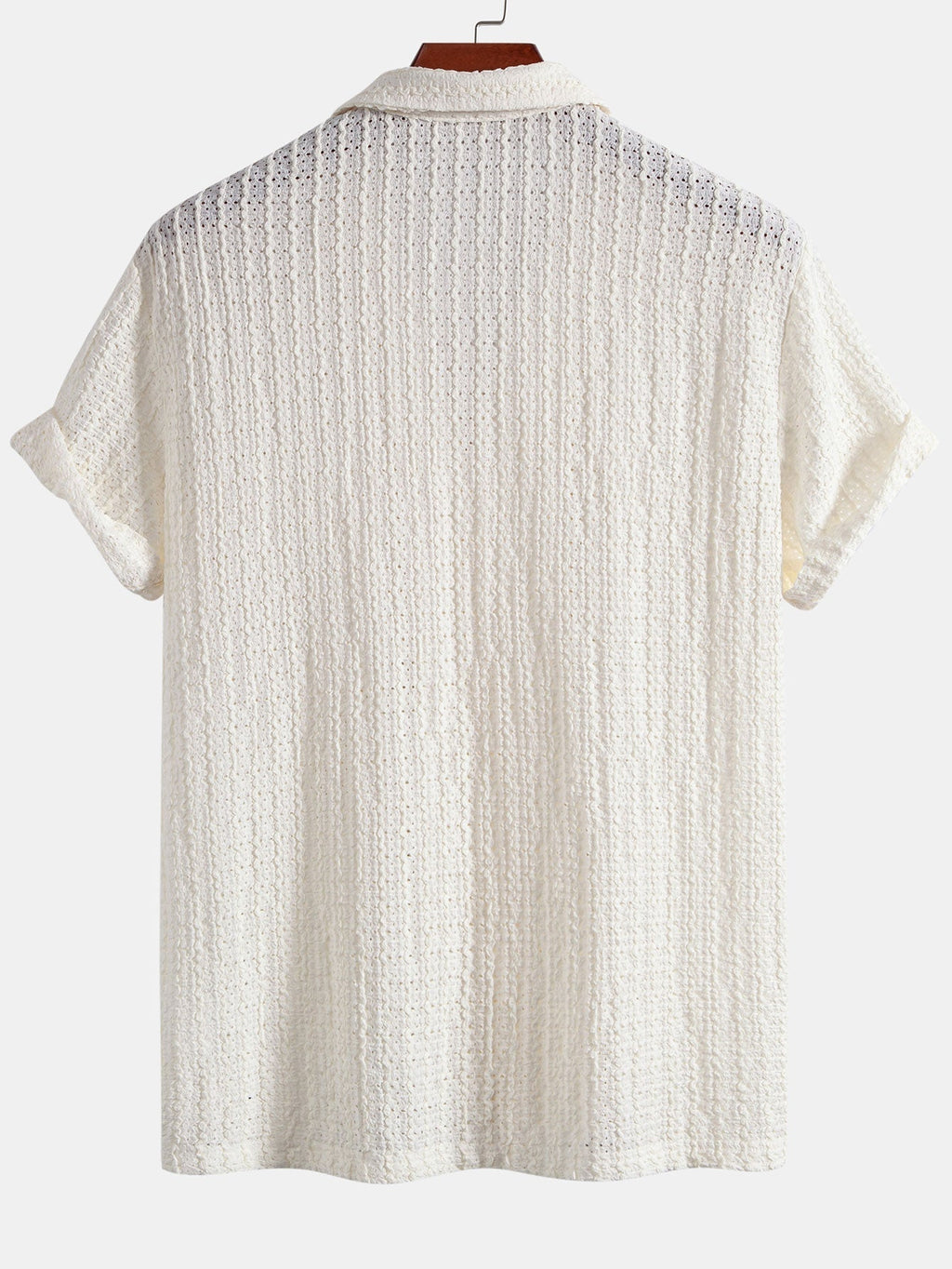 Set – kubánská jacquard košile a rovné zmačkané kalhoty