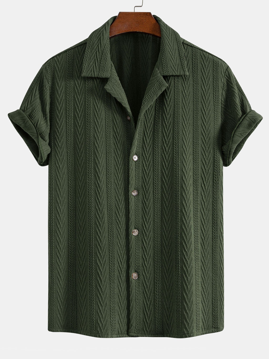 Set – kubánská jacquard košile a lněné kalhoty