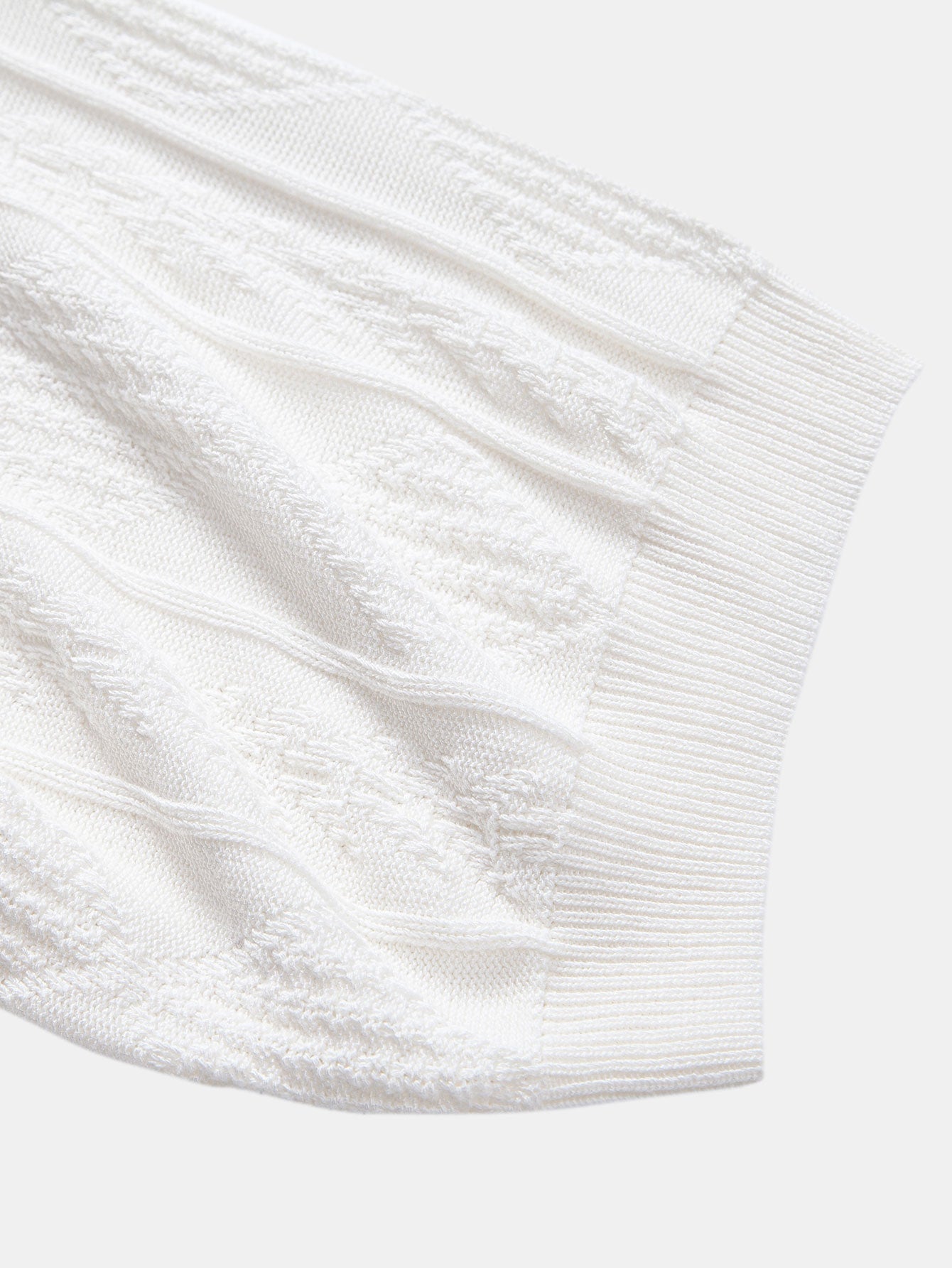 Set – jacquard polo svetr a slim tapered kalhoty