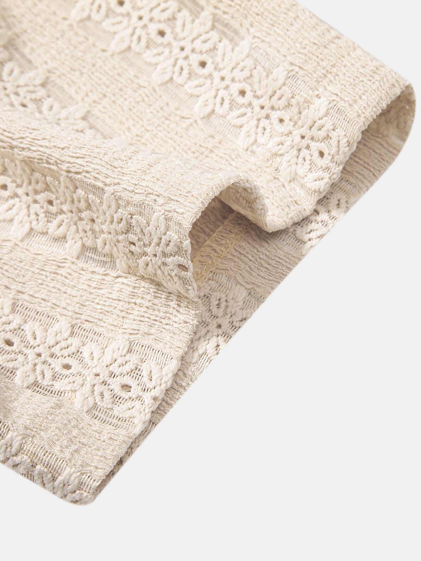 Set – kubánská jacquard košile s květinovým vzorem a rovné kalhoty