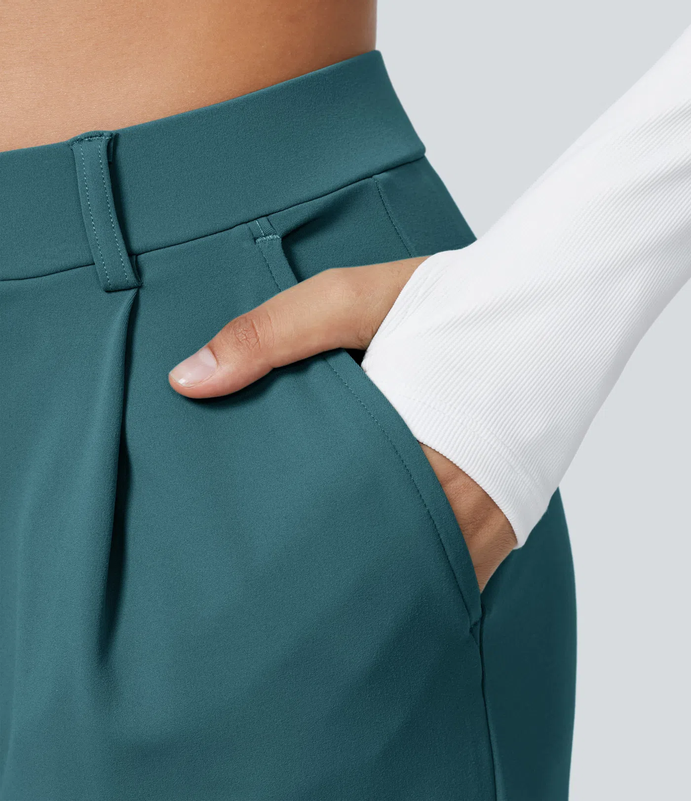 Elegantní dámské kalhoty s širokými nohavicemi a vysokým pasem