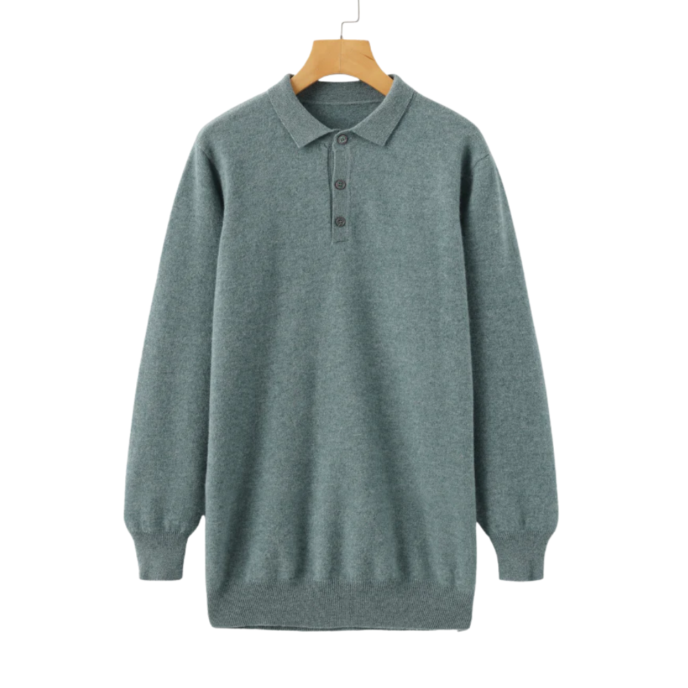 Pánské polo 100% kašmír – přiléhavý střih