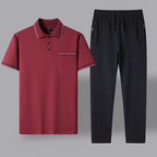 Elegantní dámský dvoudílný polo set