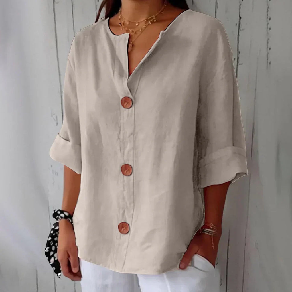 Minimalistická oversize halenka se svislou strukturou