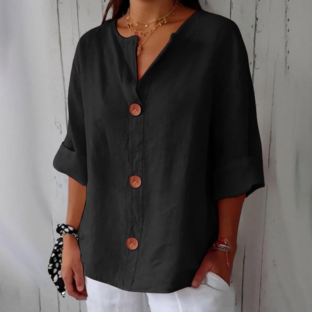 Minimalistická oversize halenka se svislou strukturou