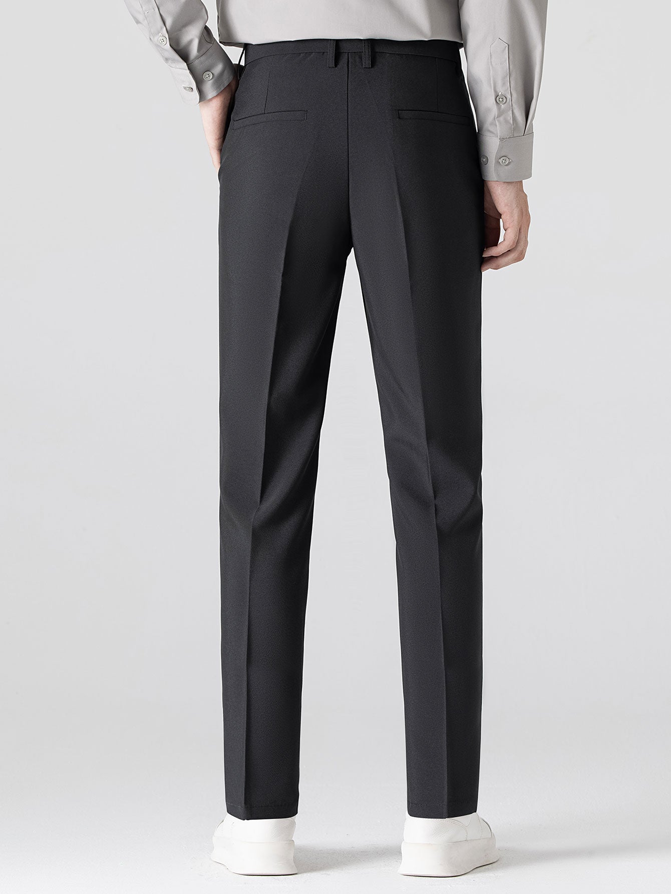 Set – jacquard polo svetr a slim tapered kalhoty