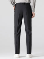 Set – pletené jacquard polo a slim tapered kalhoty