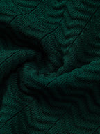 Set – V-výstřih polo svetr a rovné kalhoty