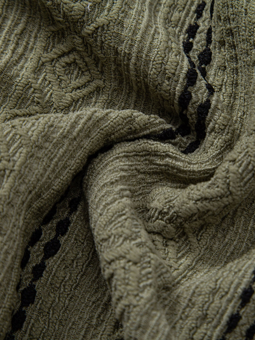 Set – pruhovaná jacquard košile a rovné kalhoty