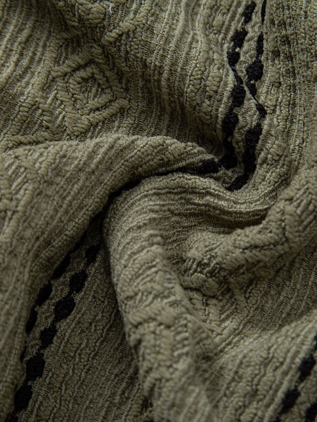 Set – pruhovaná jacquard košile a rovné kalhoty