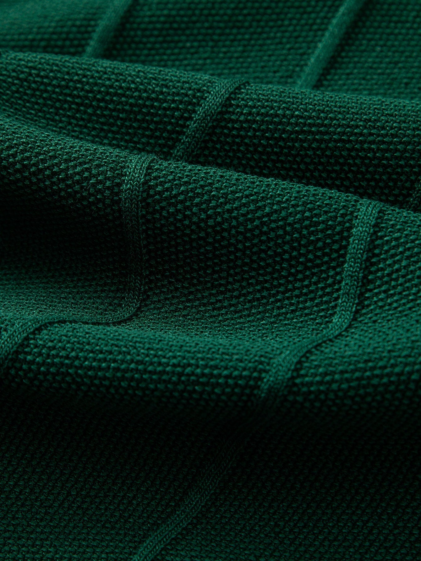 Set – pruhované jacquard polo pletené tričko a rovné kalhoty