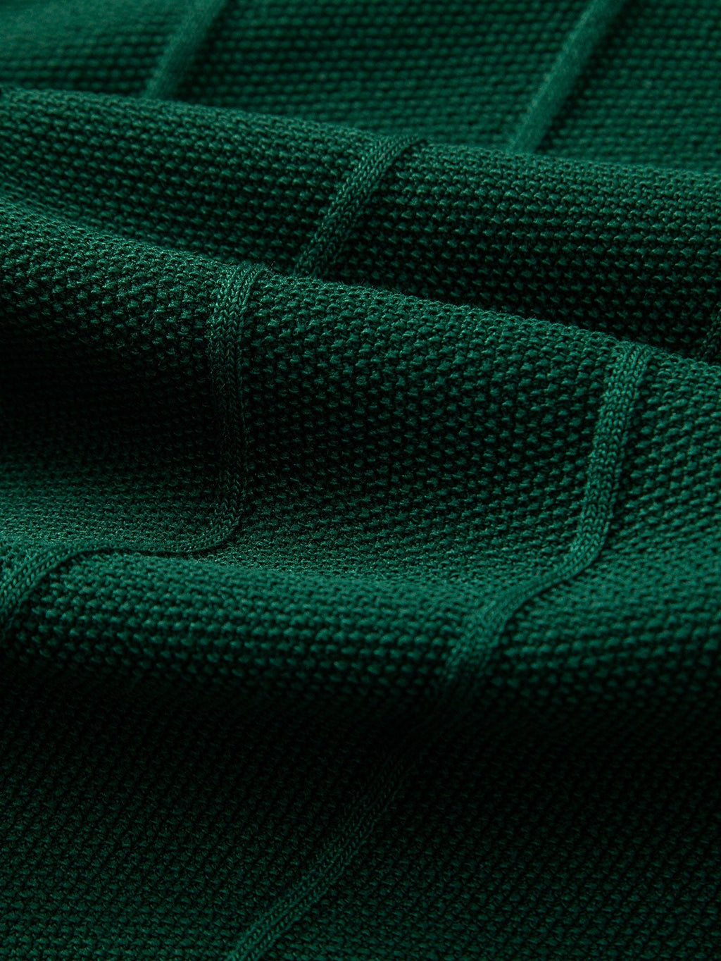 Set – pruhované jacquard polo pletené tričko a slim kalhoty
