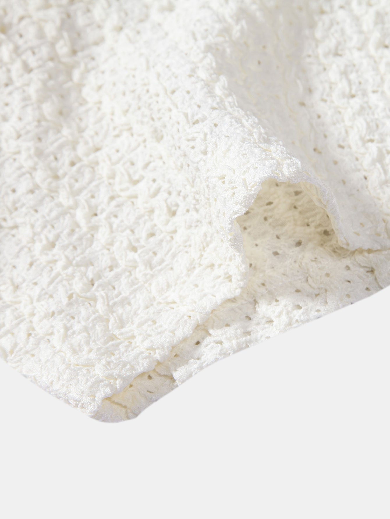 Set – kubánská jacquard košile a rovné lněné kalhoty