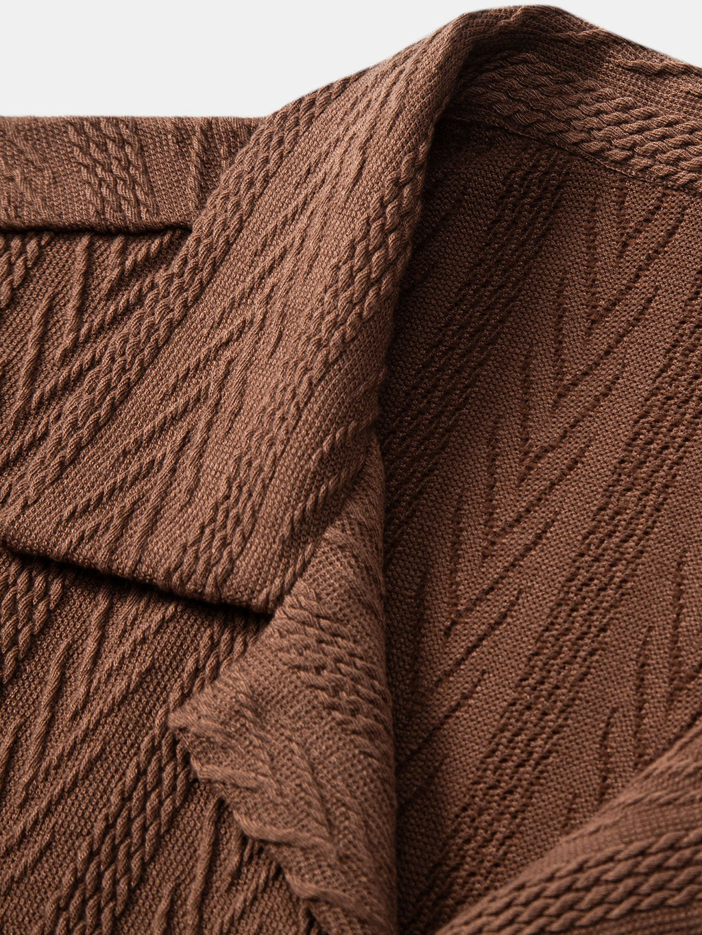 Set – kubánská jacquard košile a rovné casual kalhoty