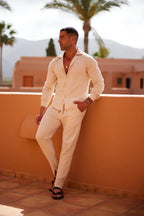 Conjunto De Lino Para Hombre Auckland 100% Transpirable