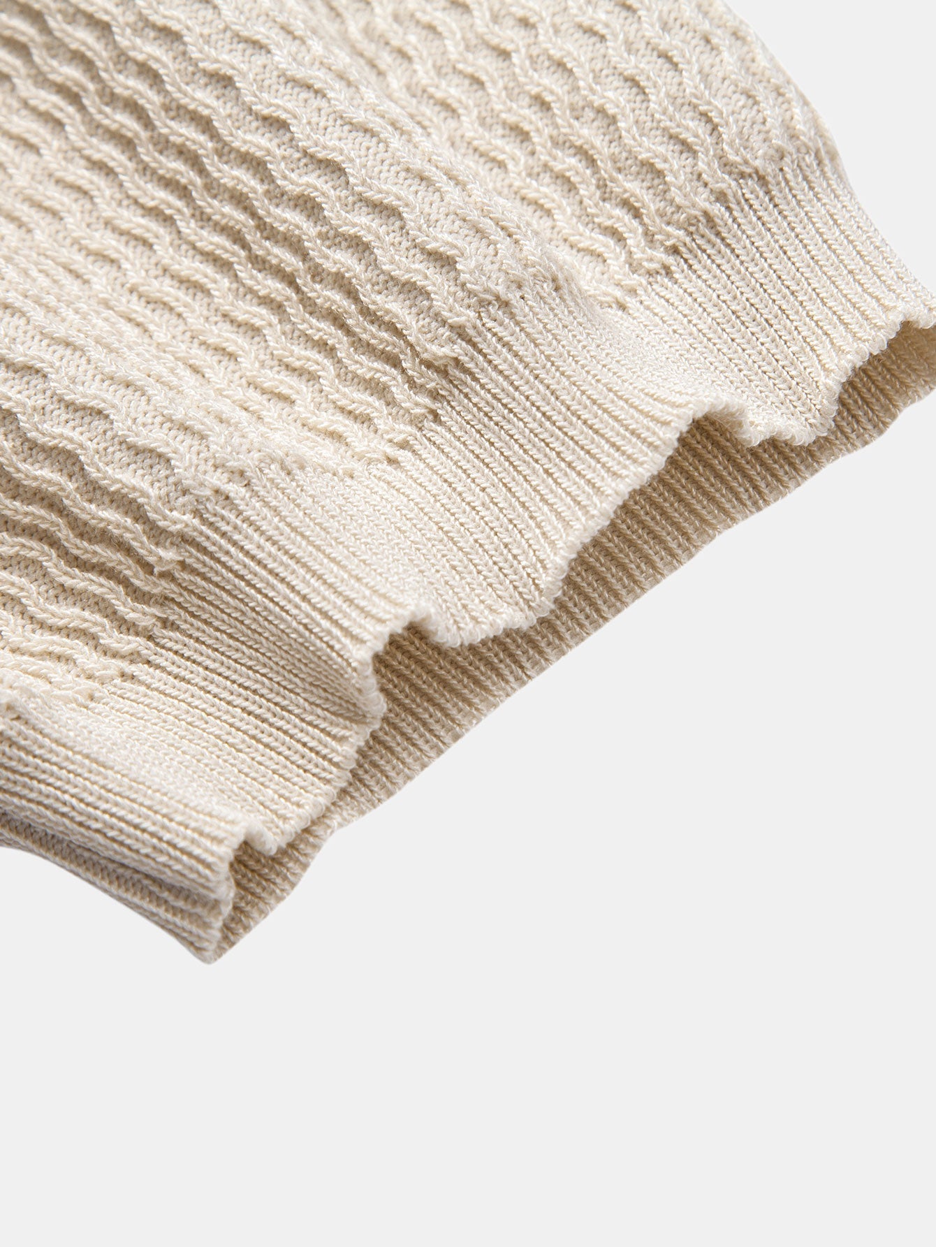 Set – pletené jacquard polo a slim tapered kalhoty