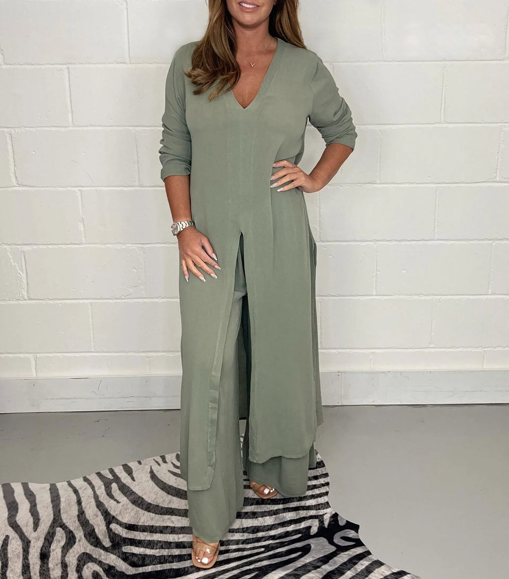 Dvoudílný jarní set z lehké tkaniny